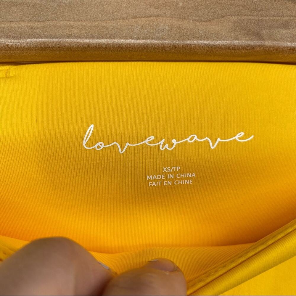 Lovewave Revolve Luka Ankle Crop Leggings In Yellow - Picture 6 of 9
